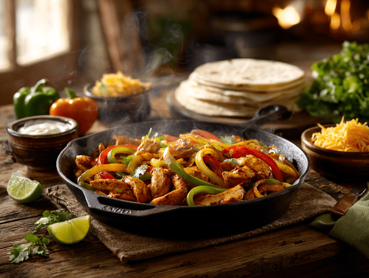 Sizzling Chicken Fajitas: A Tex-Mex Flavor Explosion - Thefoodiebunch Classic Chicken Fajitas