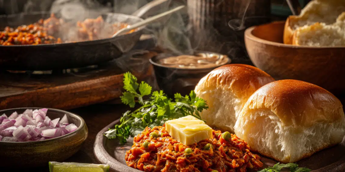 Mumbai'S Beloved Street Food: A Buttery Vegetable Mash Delight - Thefoodiebunch Authentic Mumbai Pav Bhaji