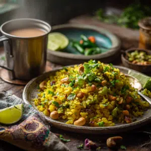 Kanda Poha: A Delightful Maharashtra Breakfast Classic - Thefoodiebunch Classic Kanda Poha (Flattened Rice With Onion &Amp; Spices)