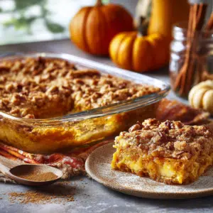 Rustic Autumn Pumpkin Dump Cake: Easy Southern Dessert - Thefoodiebunch Pumpkin Dump Cake