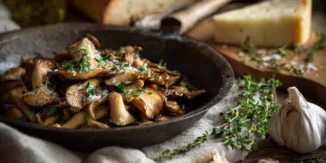 Sautéed Oyster Mushrooms With Garlic And Thyme