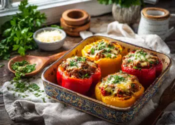 Classic Mediterranean Stuffed Peppers