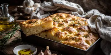 Classic Rosemary Sea Salt Focaccia Bread