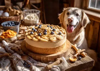 Peanut Butter &Amp; Pumpkin Dog Cake